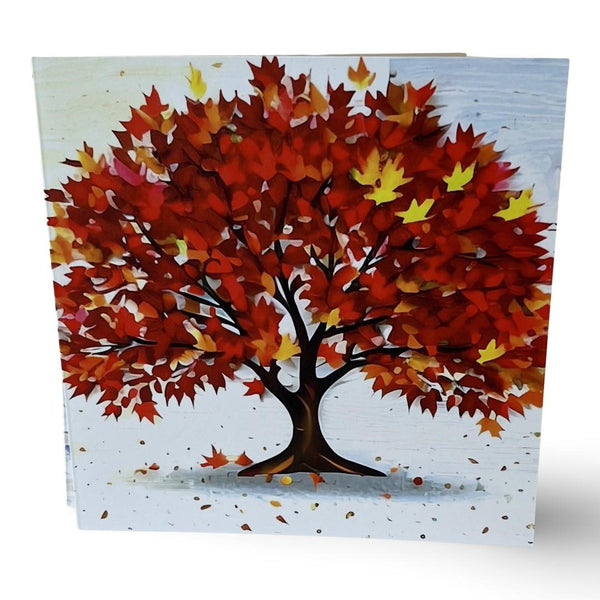 Glass Designs Reimagined Les Bois 4 Seasons Greetings Cards (set of 3)