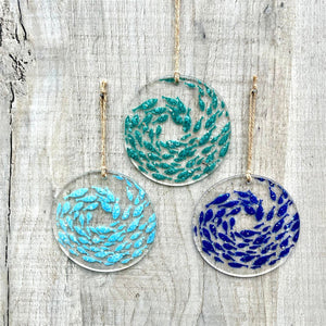 Set of 3 Swirling Whirlpool Hangings