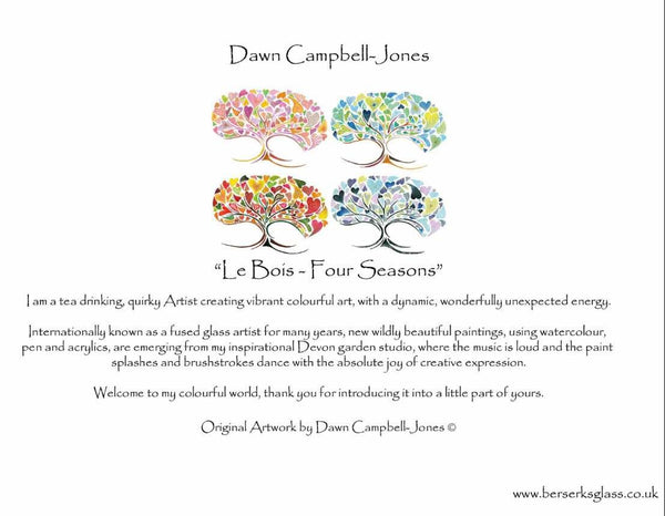 Set of 6 Les Bois 4 Seasons Greeting Cards from original Artwork