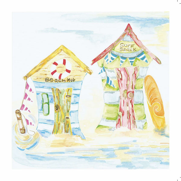 Set of 6 Beachy Greeting Cards from original Artwork