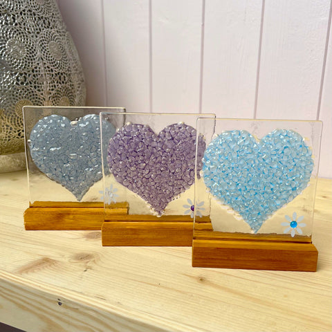 Country Heart Stand Ups Set of 3 colours