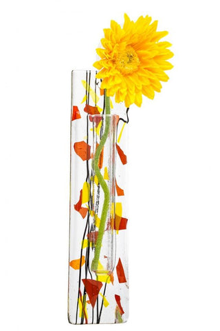 Berserks Glass wholesale fused glass Wall Hanging Flower Pocket - Autumn