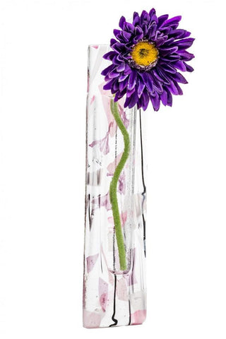 Berserks Glass wholesale fused glass Wall Hanging Flower Pocket - Purple