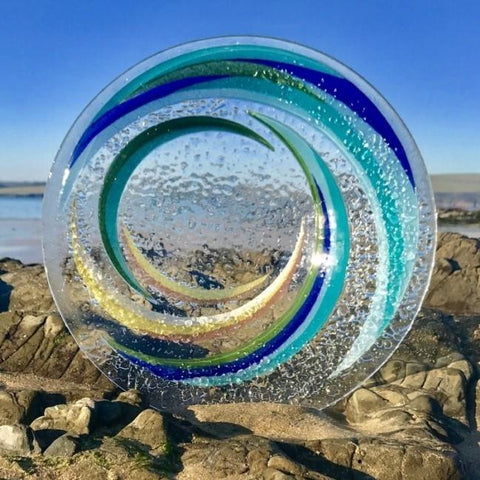 Berserks Glass wholesale fused glass Waves Bowl